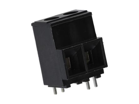 Molex 39700 Series PCB Terminal Block, 2-Contact, 10.16mm Pitch, PCB Mount, 1-Row, Through Hole Termination [39910-0102]; 684-418
