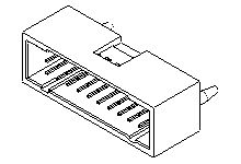 Molex 70568 Series Vertical Through Hole PCB Header, 16 Contact(s), 2.54 mm Pitch, 2 Row(s), Shrouded [15-47-7616]; 684-486