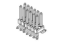 Molex 71308 Series Vertical Surface PCB Header, 36 Contact(s), 2.54 mm Pitch, 2 Row(s), Unshrouded [15-91-3360]; 684-497