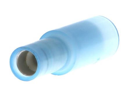 Molex, 19039 Closed End Crimp Quick Disconnect Terminal, Blue, Insulated, Tin 16 → 14 AWG [19039-0016]; 684-517