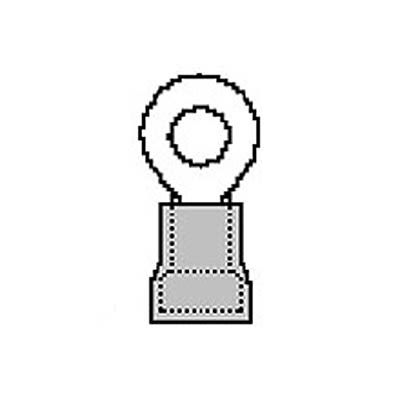 Molex Insulated Ring Terminal, M4 Stud Size, Red [19073-0043]; 684-521