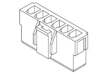 Molex, 35156 Female Connector Housing, 3.96mm Pitch, 4 Way, 1 Row [35156-0400]; 684-625