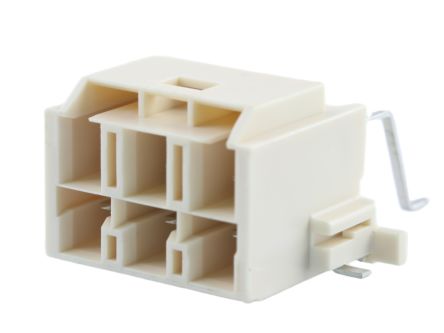 Molex 203555 Series Right Angle Surface PCB Header, 6 Contact(s), 6.5 mm Pitch, 2 Row(s), Shrouded [203555-2226]; 684-660