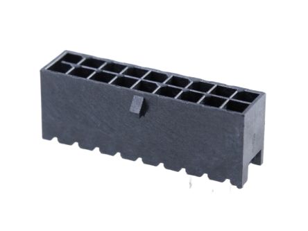 Molex 206832 Series Vertical Through Hole PCB Header, 3 Contact(s), 3 mm Pitch, 2 Row(s), Shrouded [206832-1801]; 684-667