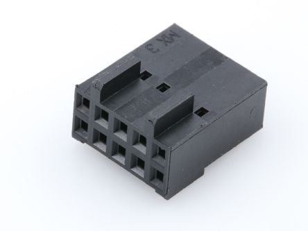 Molex, 70450 Female Connector Housing, 2.54mm Pitch, 10 Way, 2 Row [22-56-6107]; 684-699