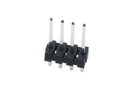 Molex 41661 Series Vertical Through Hole PCB Header, 4 Contact(s), 3.96 mm Pitch, 1 Row(s), Shrouded [26-48-1041]; 684-707
