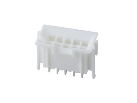 Molex 42440 Series Vertical Through Hole PCB Header, 10 Contact(s), 3.96 mm Pitch, 2 Row(s), Shrouded [15-24-6102]; 684-730