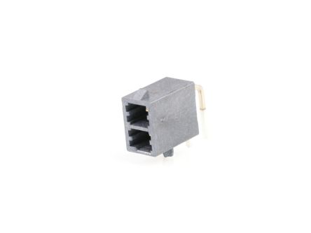 Molex 172064 Series Right Angle Through Hole PCB Header, 2 Contact(s), 5.7 mm Pitch, 2 Row(s), Shrouded [172064-1002]; 684-758