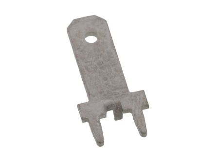 Molex 19705 Silver Uninsulated Male Spade Connector, Quick Disconnect, 4.75 x 0.81mm Tab Size [19705-4101]; 684-774