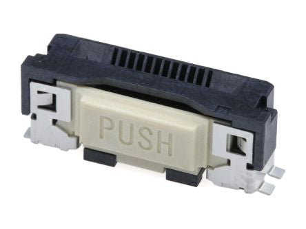 Molex, 2004, 200485-0710 0.5mm Pitch 10 Way Vertical FPC Connector, Vertical Contact [200485-0710]; 684-778