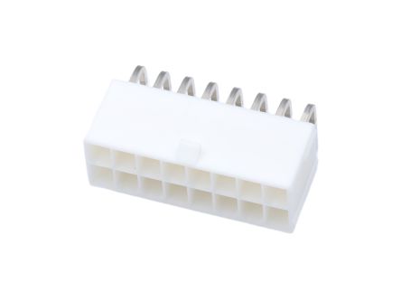 Molex 5569 Series Right Angle PCB PCB Header, 16 Contact(s), 4.2 mm Pitch, 2 Row(s), Shrouded [39-30-1162]; 684-809