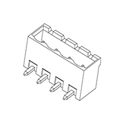 Molex 39532 Series Horizontal Through Hole PCB Header, 7 Contact(s), 5.08 mm Pitch, 1 Row(s), Shrouded [39532-1007]; 684-818