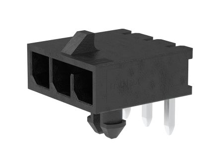 Molex 215760 Series Right Angle Through Hole PCB Header, 3 Contact(s), 3 mm Pitch, 1 Row(s), Shrouded [215760-3003]; 684-825