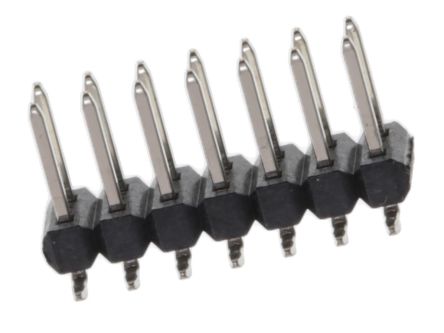 Molex 71308 Series Vertical PCB PCB Header, 14 Contact(s), 2.54 mm Pitch, 2 Row(s), Unshrouded [15-91-2140]; 684-892