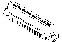 Molex 71660 Series Vertical Through Hole PCB Header, 30 Contact(s), 1.27 mm Pitch, 2 Row(s), Shrouded [15-92-1430]; 684-900
