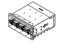 Molex zSFP+ I/O Connector Female 12-Port 240-Position, 170071-6013 [170071-6013]; 684-905