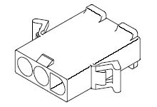 Molex, 3191 Plug Connector Housing, 6.7mm Pitch, 4 Way, 1 Row [19-09-2049]; 684-926