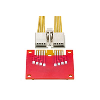 Molex 2008 Series Right Angle Edge Connector, Edge Mount, 4-Contacts, 2mm Pitch, Straddle Mount Termination [200890-0204]; 684-956