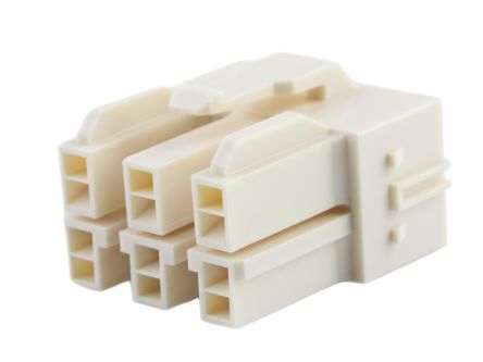 Molex, 151207 Receptacle Connector Housing, 6.5mm Pitch, 6 Way, 2 Row [151207-2611]; 685-073