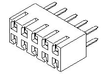 Molex 71850 Series Vertical Through Hole PCB Header, 18 Contact(s), 2.54 mm Pitch, 2 Row(s), Shrouded [15-44-6818]; 685-098