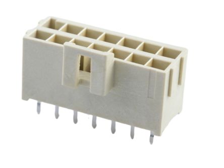 Molex 172298 Series Vertical Through Hole PCB Header, 14 Contact(s), 3.5 mm Pitch, 2 Row(s), Shrouded [172298-2114]; 685-121
