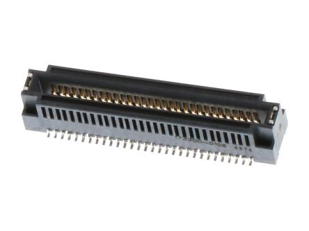 Molex 1733 Series Vertical Female Edge Connector, Edge Mount, 60-Contacts, 0.8mm Pitch, Surface Mount Termination [173300-0106]; 685-129