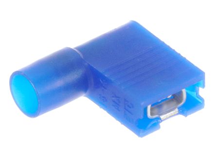 Molex, 19164 Closed End Crimp Quick Disconnect Terminal, Blue, Insulated, Tin 16 → 14 AWG [19006-0017]; 685-133