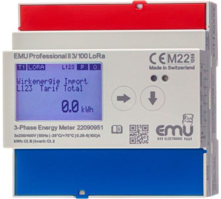 EMU Electronic AG 3 Phase LCD Display Digital Power MeterPower [P20A000LO]; 686-824