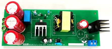 ROHM BD28C57HFJ Evaluation Board Evaluation Board for BD28C57HFJ Outputs An Isolated Voltage Of 24 V From An Input Of [BD28C57HFJ-EVK-001]; 687-484
