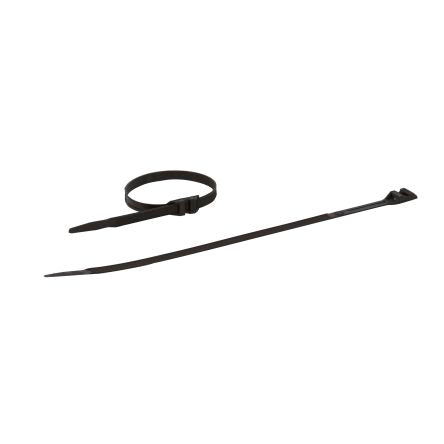 Legrand Cable Tie, Cable Ties, 357mm x 9 mm, Black Plastic, Pk-100units [200865]; 687-899