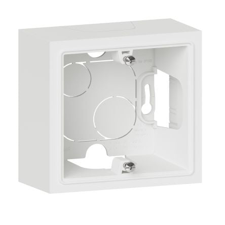 Legrand 6000 White Aluminium Back Boxes, IP44, Flush Mount Mount, 1 Gangs, 48.5 x 88mm [600041]; 687-907