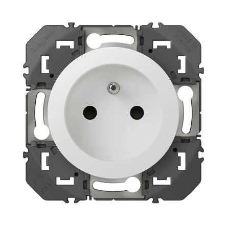 Legrand 6003 White Plug Socket, 2 Poles, 16A, Indoor Use [600337]; 687-914