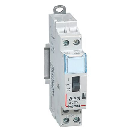 Legrand CX³ 4125 Contactor, 2-Pole, 25 A, 2.2 kW, 3NO, 230 V [412501]; 687-923