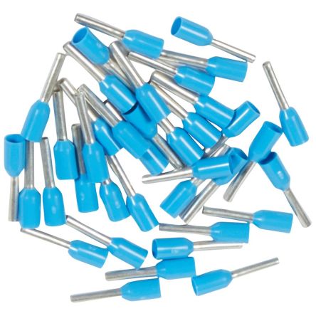 Legrand, 0377 Insulated Ferrule, 8mm Pin Length, 1.5mm Pin Diameter, Blue [037762]; 687-925