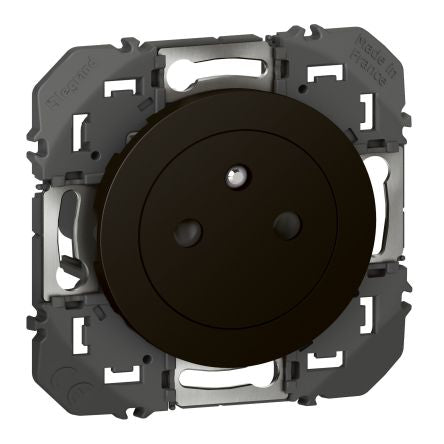 Legrand 6005 Black Plug Socket, 2 Poles, 16A, Indoor Use [600535]; 687-926