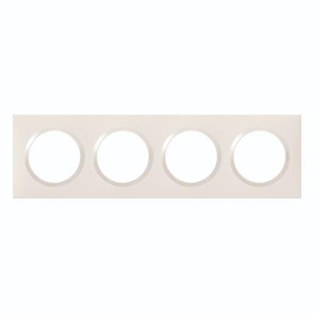 Legrand White 4 Gang Cover Plate Plastic Faceplates & Mounting Plates [600804]; 687-934