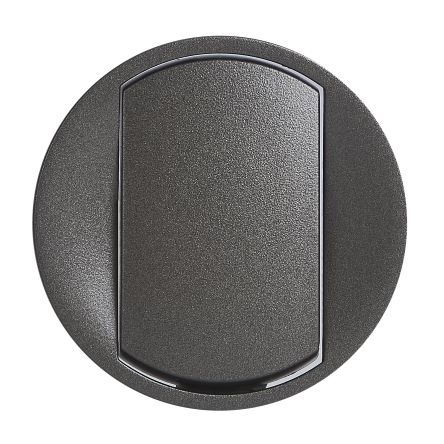 Legrand Black Push Button Light Switch, 2 Way, 1 Gang, 0679 [067901]; 687-940