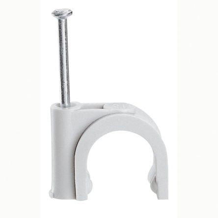 Legrand White Plastic Clip, 6mm Max. Bundle [031525]; 687-955