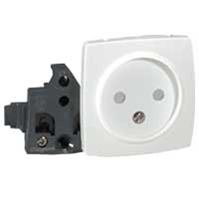 Legrand 0861 White Plug Socket, 2 Poles, 16A, Indoor Use [086122]; 687-961