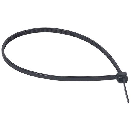 Legrand Cable Tie, Cable Ties, 180mm x 2.4 mm, Black Plastic, Pk-100units [031802]; 687-980