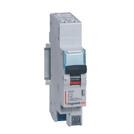 Legrand, DNX3 MCCB 1P 20A, Breaking Capacity 4500 A, DIN Rail Mount [406780]; 687-983