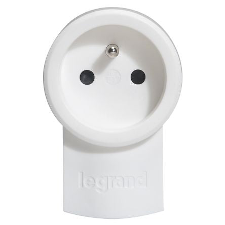 Legrand 0504 White Plug Socket, 2 Poles, 16A [050461]; 687-996