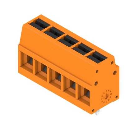 Weidmüller 2786560000 Series PCB Terminal Block, 5-Contact, 5mm Pitch, Push-In, 1-Row, Solder Termination [2786560000]; 688-020