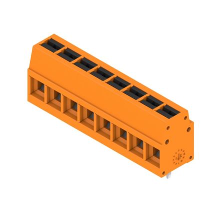 Weidmüller 2786590000 Series PCB Terminal Block, 8-Contact, 5mm Pitch, Push-In, 1-Row, Solder Termination [2786590000]; 688-025