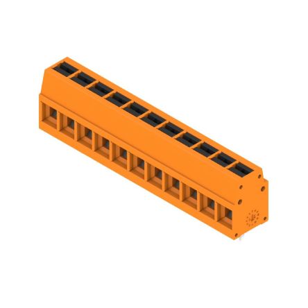 Weidmüller 2786630000 Series PCB Terminal Block, 11-Contact, 5mm Pitch, Push-In, 1-Row, Solder Termination [2786630000]; 688-034