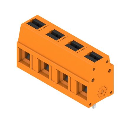 Weidmüller 2787590000 Series PCB Terminal Block, 4-Contact, 7.5mm Pitch, Push-In, 1-Row, Solder Termination [2787590000]; 688-043