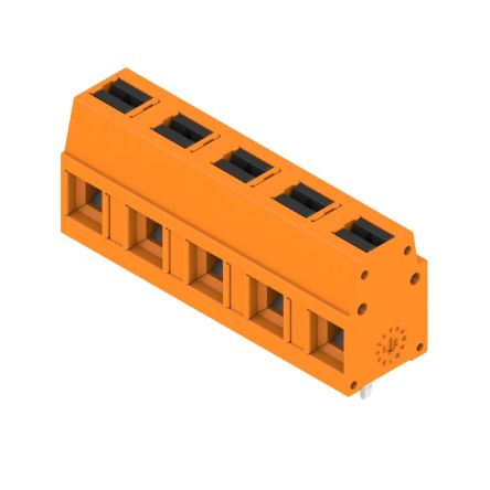 Weidmüller 2787600000 Series PCB Terminal Block, 5-Contact, 7.5mm Pitch, Push-In, 1-Row, Solder Termination [2787600000]; 688-045