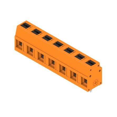 Weidmüller 2787620000 Series PCB Terminal Block, 7-Contact, 7.5mm Pitch, Push-In, 1-Row, Solder Termination [2787620000]; 688-050