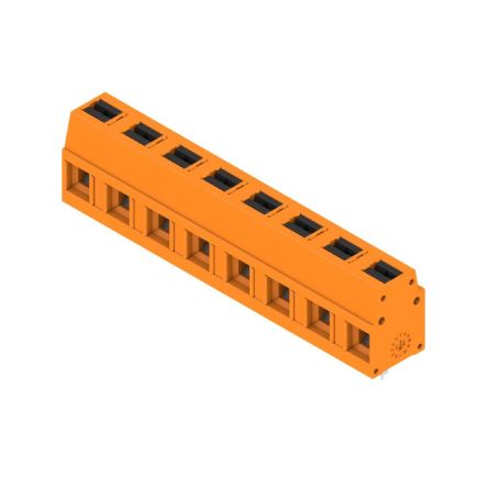Weidmüller 2787630000 Series PCB Terminal Block, 8-Contact, 7.5mm Pitch, Push-In, 1-Row, Solder Termination [2787630000]; 688-052
