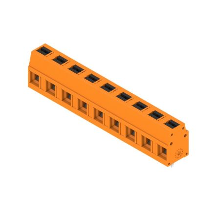 Weidmüller 2787640000 Series PCB Terminal Block, 9-Contact, 7.5mm Pitch, Push-In, 1-Row, Solder Termination [2787640000]; 688-055